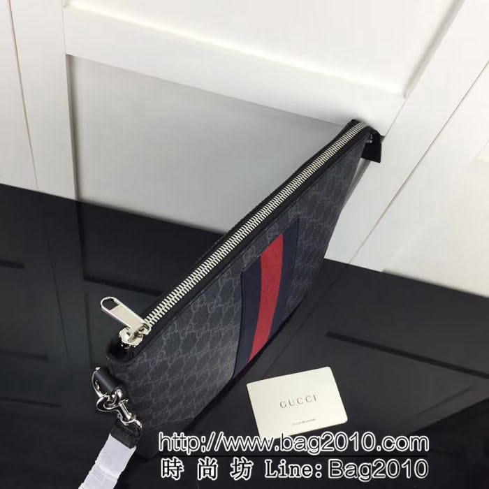 GUCCI古馳原單 新款專櫃品質原單貨實物實拍523603 啡pvc克皮手包 HY1193